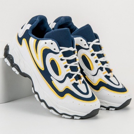 Kayla Pantofi sport pentru femei alb albastru 2