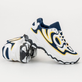 Kayla Pantofi sport pentru femei alb albastru 1