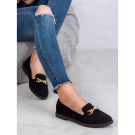 SHELOVET Domnii din piele de căprioară negru 1