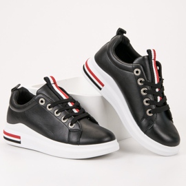 SHELOVET Pantofi sport negri negru 1