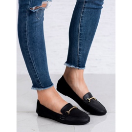 SHELOVET Mocasini din piele ecologică negru 2