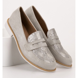 Bestelle Grey Loafers Snake Print gri 2