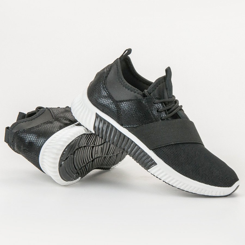 SHELOVET Pantofi sport cu bandă elastică negru 1 SHELOVET Pantofi sport cu bandă elastică negru 1
