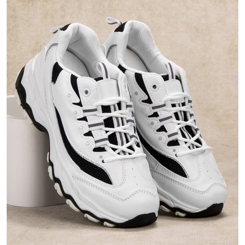 SHELOVET Încălțăminte sport confortabilă alb negru 1 SHELOVET Încălțăminte sport confortabilă alb negru 1