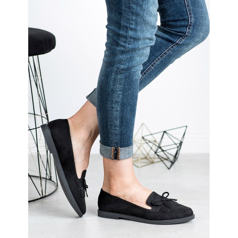 SHELOVET Mocasini negri negru 1