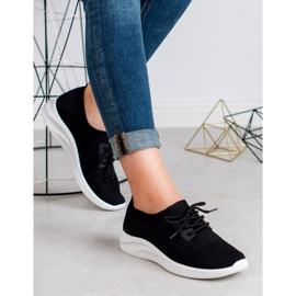 Ideal Shoes Încălțăminte de sport textilă negru 1