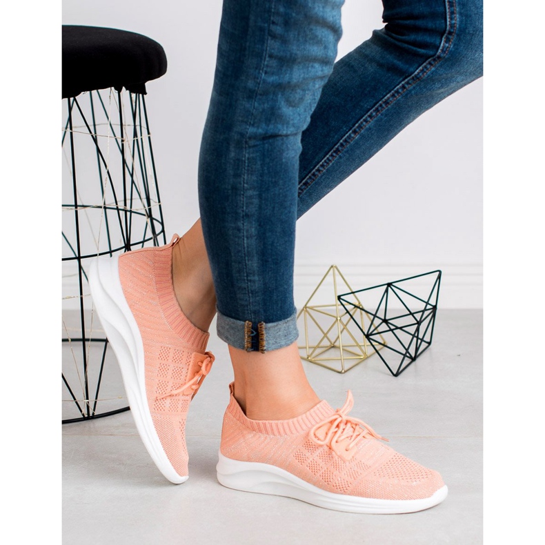 Ideal Shoes Încălțăminte de sport textilă roz 1