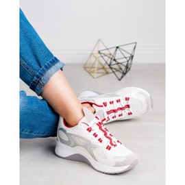 SHELOVET Încălțăminte sport confortabilă alb gri 2 SHELOVET Încălțăminte sport confortabilă alb gri 2