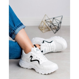 SHELOVET Încălțăminte sport cu șiret alb 1