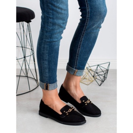 SHELOVET Domnii din piele de căprioară negru 1