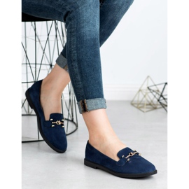 SHELOVET Domnii din piele de căprioară albastru marin 2 SHELOVET Domnii din piele de căprioară albastru marin 2