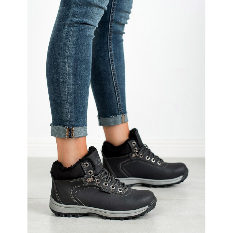 Ax Boxing Pantofi de trekking calzi negru 2