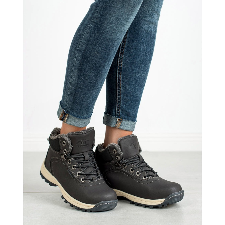 Ax Boxing Pantofi de trekking calzi gri 2