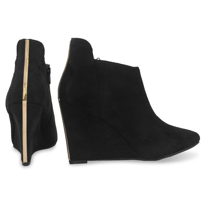 Pompe din piele de căprioară TL01-1 negru 1