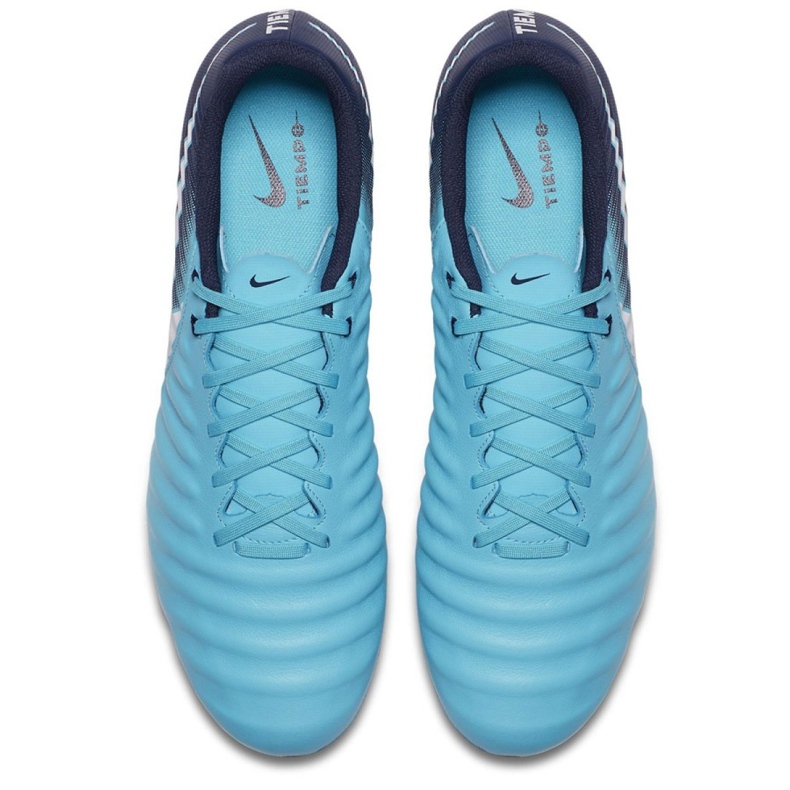 Ghete de fotbal Nike Tiempo Ligera Iv Fg M 897744-414 albastru 1