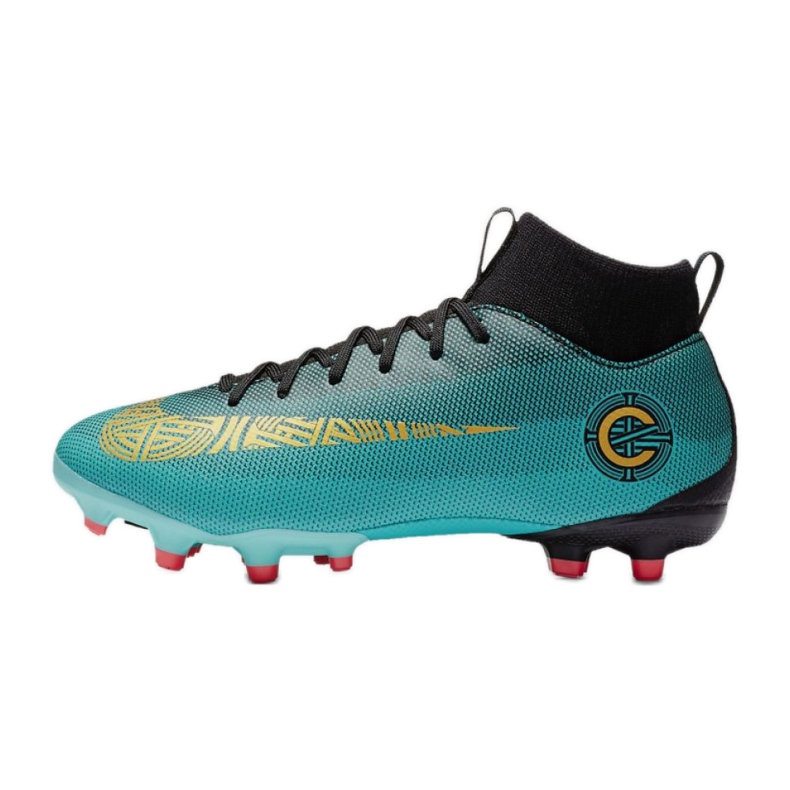 Pantofi de fotbal Nike Mercurial Superfly 6 Academy Gs CR7 Mg Jr AJ3111-390 albastru 1