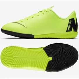 Pantofi verzi Nike Mercurial VaporX 12 Academy Gs Ic Jr AJ3101 701 verde verde 3
