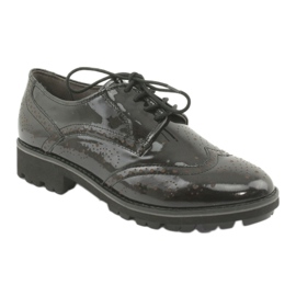 Pantofi oxford cu șireturi Caprice 23701 negru multicolor 1