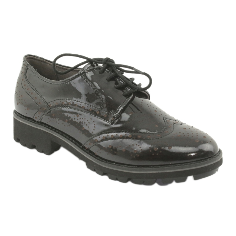 Pantofi oxford cu șireturi Caprice 23701 negru multicolor 1