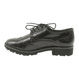 Pantofi oxford cu șireturi Caprice 23701 negru multicolor 2