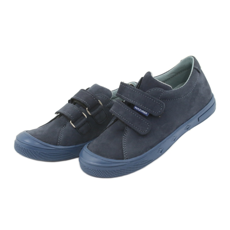 Încălțăminte pentru băieți, velcro Mazurek 1267 bleumarin albastru marin 3