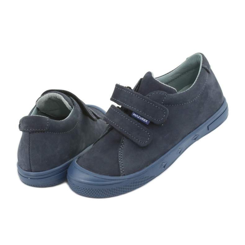 Încălțăminte pentru băieți, velcro Mazurek 1267 bleumarin albastru marin 4