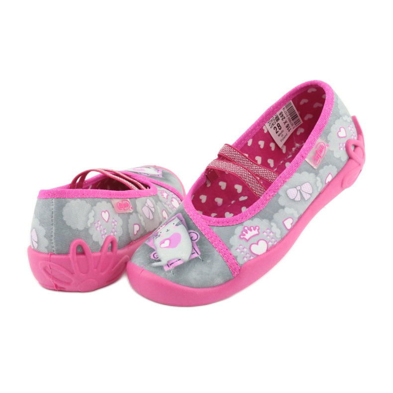Încălțăminte pentru copii Befado 116X248 roz gri 4