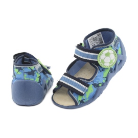 Pantofi pentru copii Befado galbeni 350P002 albastru marin albastru verde 4