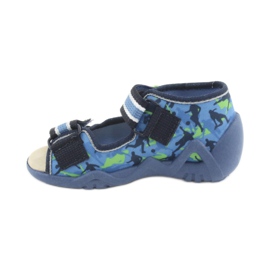 Pantofi pentru copii Befado galbeni 350P002 albastru marin albastru verde 2