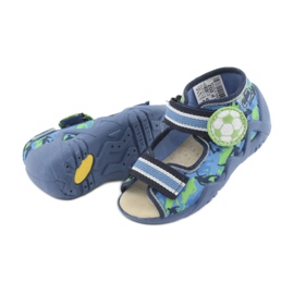 Pantofi pentru copii Befado galbeni 350P002 albastru marin albastru verde 5