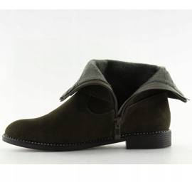 Cizme plate verzi MB188-266 Verde 2