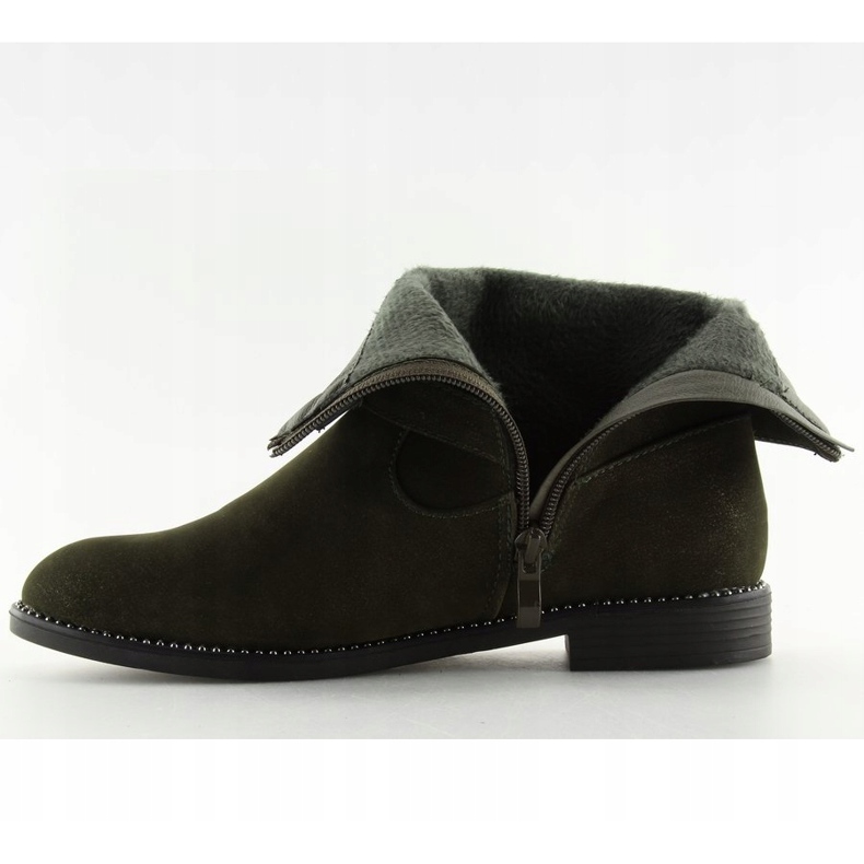 Cizme plate verzi MB188-266 Verde 2