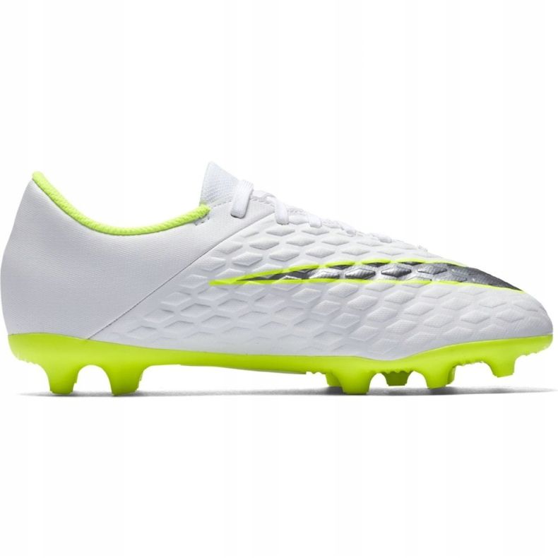 Pantofi de fotbal Nike Hypervenom Phantom 3Club Fg Jr AJ4146-107 alb 1