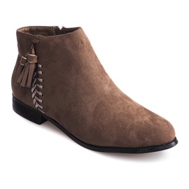 Bocanci din piele de căprioară Boho 99-8 multicolor 2