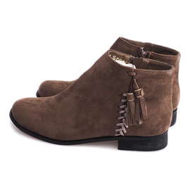 Bocanci din piele de căprioară Boho 99-8 multicolor 4