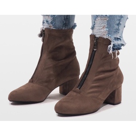 Cizme din piele de căprioară kaki cu fermoar FOZ-01 multicolor verde 2 Cizme din piele de căprioară kaki cu fermoar FOZ-01 multicolor verde 2