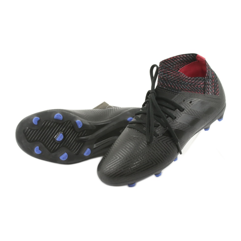 Ghete de fotbal Adidas Nemeziz 18.3 Fg Jr D98016 negru 4