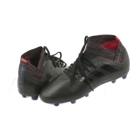 Ghete de fotbal Adidas Nemeziz 18.3 Fg Jr D98016 negru 3