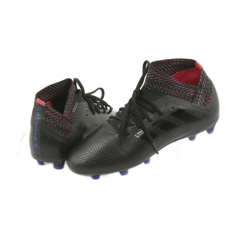 Ghete de fotbal Adidas Nemeziz 18.3 Fg Jr D98016 negru 3