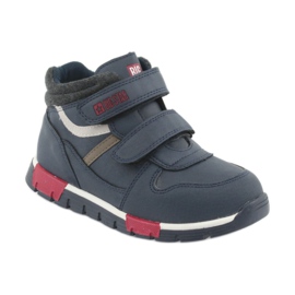 Pantofi sport velcro Big Star 374065 bleumarin alb roșu albastru marin 1
