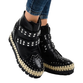 Bocanci negri pentru femei AJ-546 negru 1