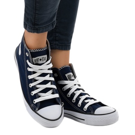 Adidași înalți clasici bleumarin DTS8224-4 albastru marin 2