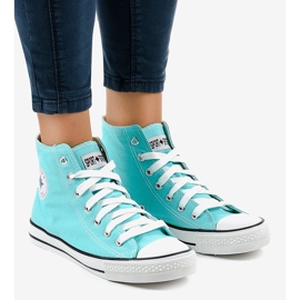 Adidași înalți clasici menta DTS8224-13 multicolor verde 1