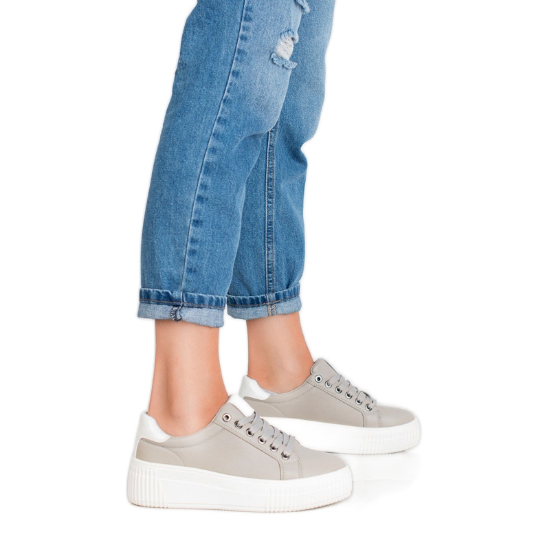 Kylie Încălțăminte sport pe platformă gri 2