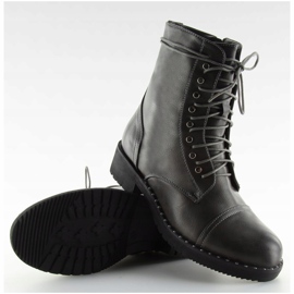 Cizme gri cu știfturi gri B0-193 Gri 1