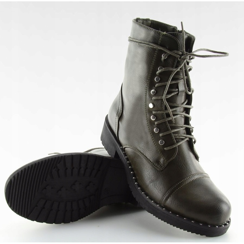 Cizme verzi cu știfturi B0-193 Verde 1