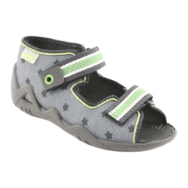 Pantofi pentru copii Befado galbeni 250P086 gri verde 1