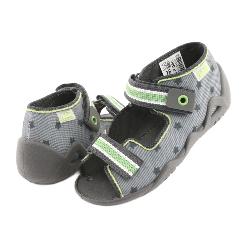 Pantofi pentru copii Befado galbeni 250P086 gri verde 4