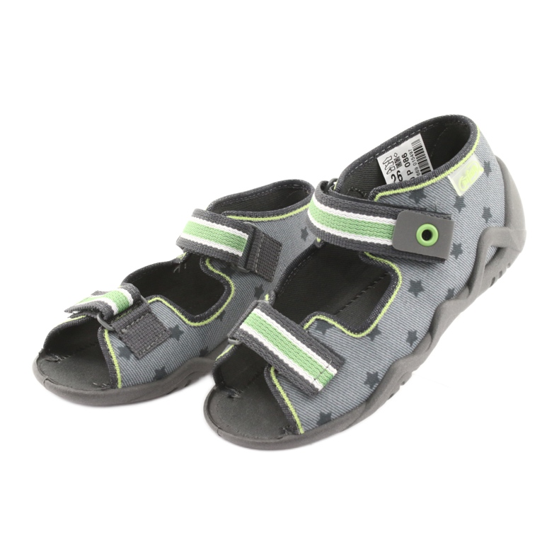 Pantofi pentru copii Befado galbeni 250P086 gri verde 3
