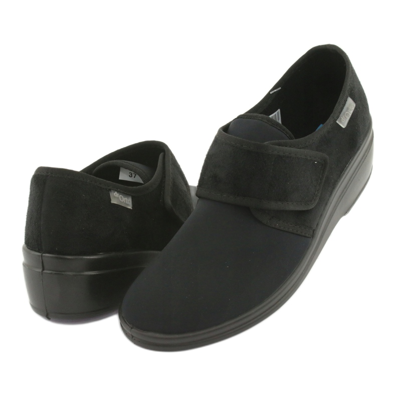 Papuci de damă DR.ORTO Befado cu velcro, pu 033D002, negru 3